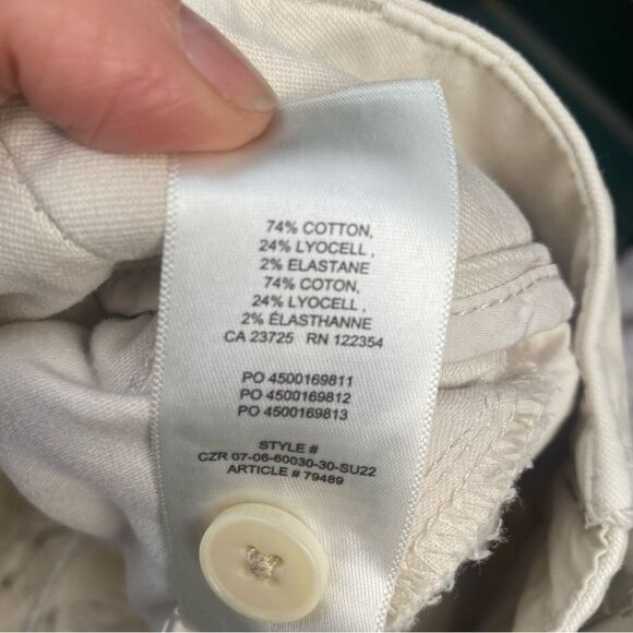 Aritzia Wilfred off white cotton chino trousers size 4 - Picture 8 of 8